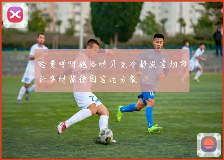 哈曼呼吁施洛特贝克冷静发言切勿让多特蒙德因言论分裂